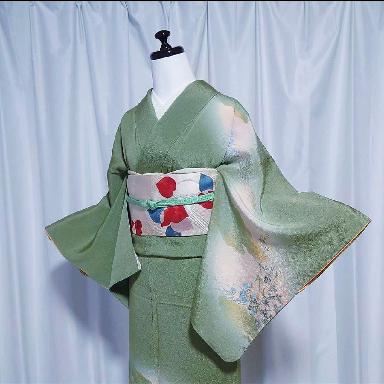 袷 正絹 訪問着 フルセット 4点 M〜L 未使用近い 美品 イ219 - メルカリ