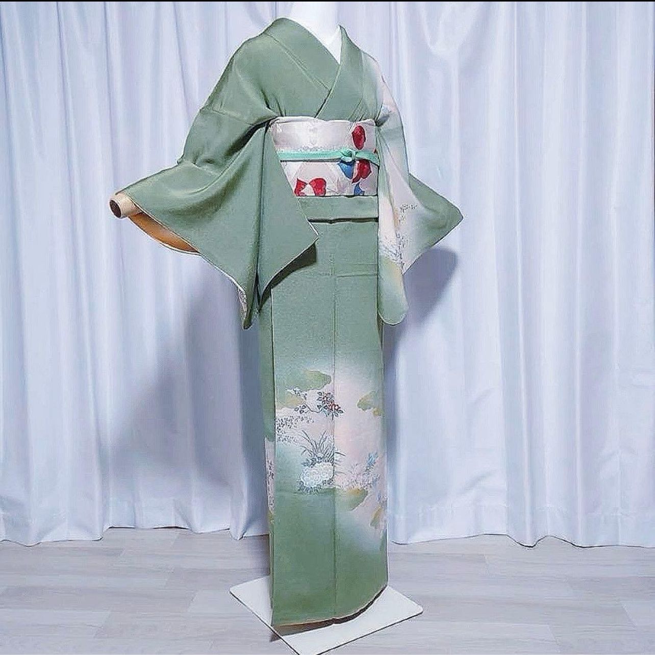 袷 正絹 訪問着 フルセット 4点 M〜L 未使用近い 美品 イ219 - メルカリ