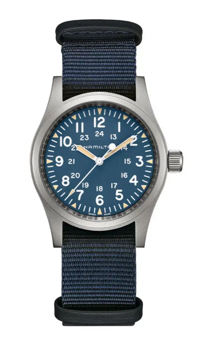 HAMILTON ハミルトン カーキ フィールド メカニカル 38 ブルー 24 11月 スタンピング
