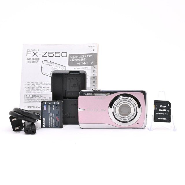デジタルカメラ CASIO カシオ EXILIM EX-Z550 ピンク 付属品 CASIO