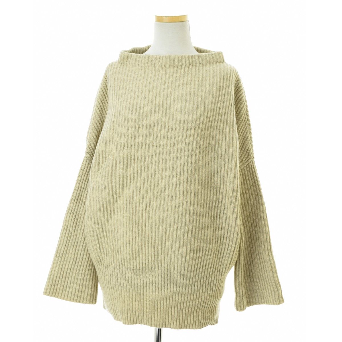 DEUXIEMECLASSE】ウールカシミヤアゼボトルネックプルオーバーニット