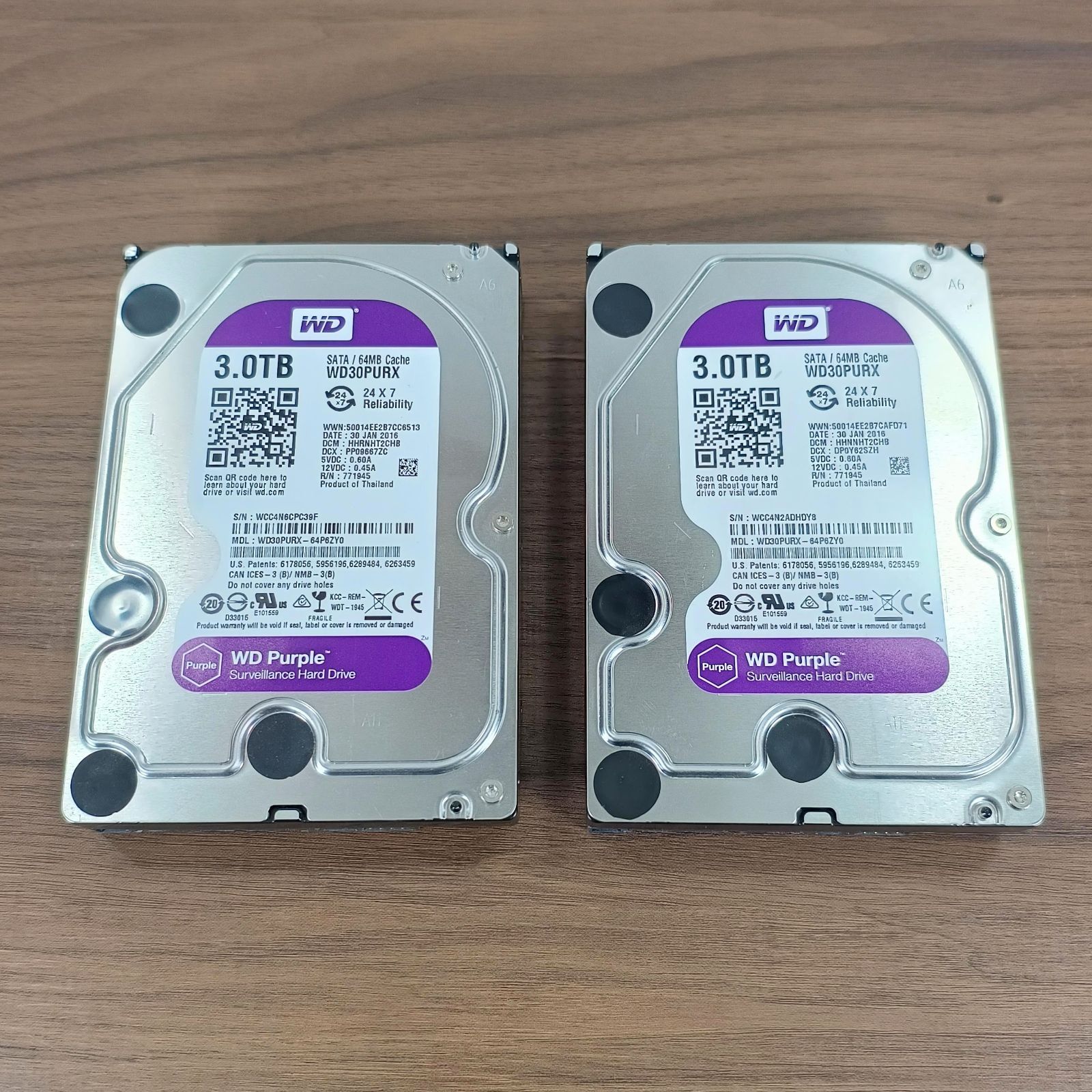 western digital hdd 3tb wd purpleの通販