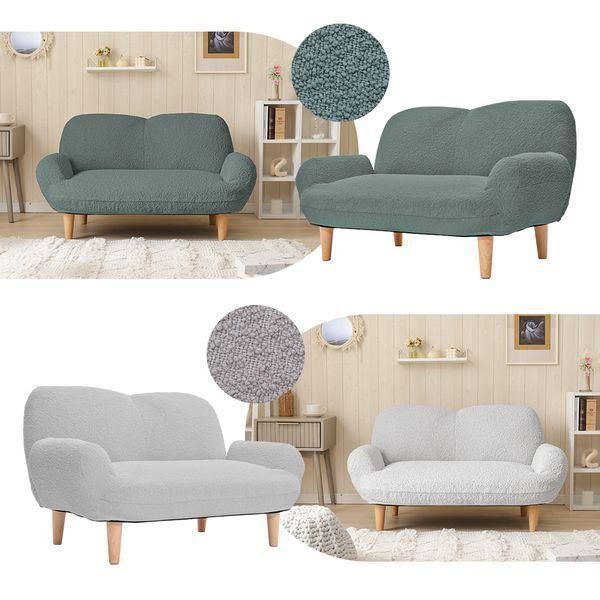  丸くて可愛いも脚付きソファIV アイボリー ソファベッド折りたたみ 2人掛け 3人掛けソファ ソファ ソファベッド