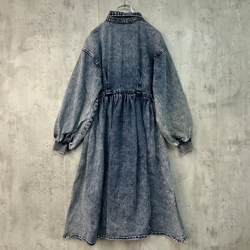 美品 PUNYUS プニュズ デニムブルー ケミカルウォッシュ デニム 