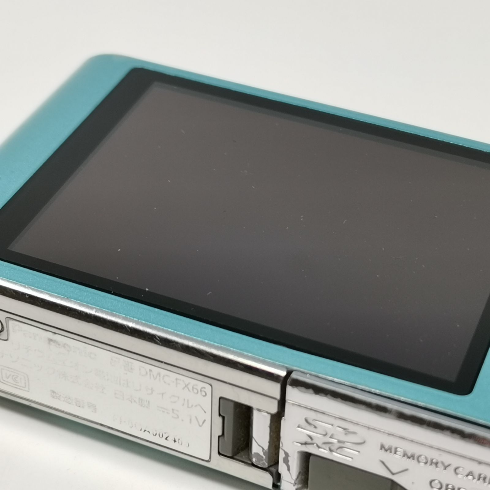 Panasonic LUMIX DMC-FX66 カメラ コンデジ 水色 動作確認済み SD