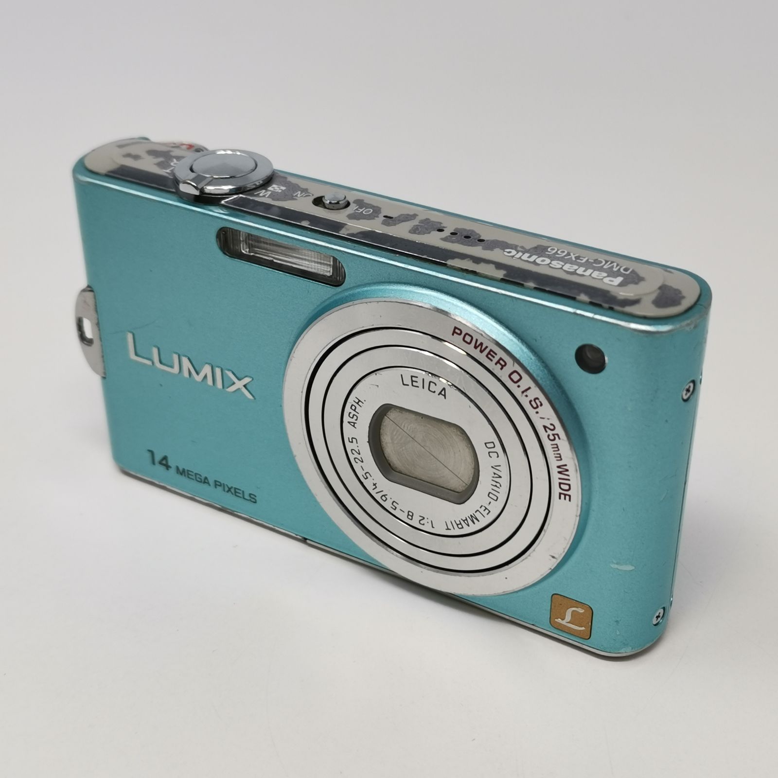 Panasonic LUMIX DMC-FX66 カメラ コンデジ 水色 動作確認済み SD