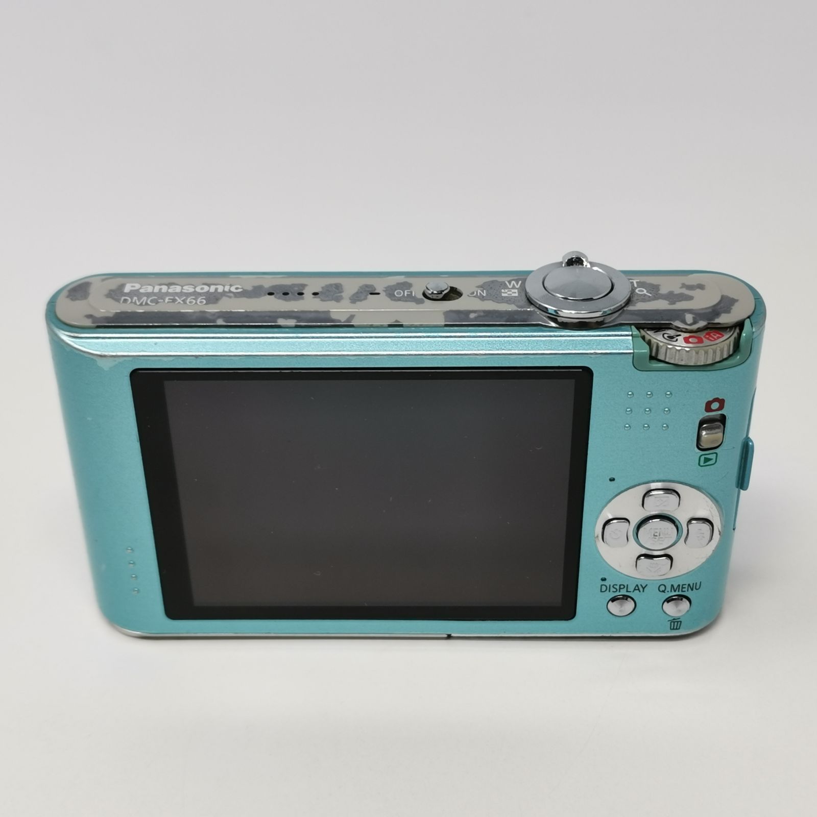 Panasonic LUMIX DMC-FX66 カメラ コンデジ 水色 動作確認済み SD