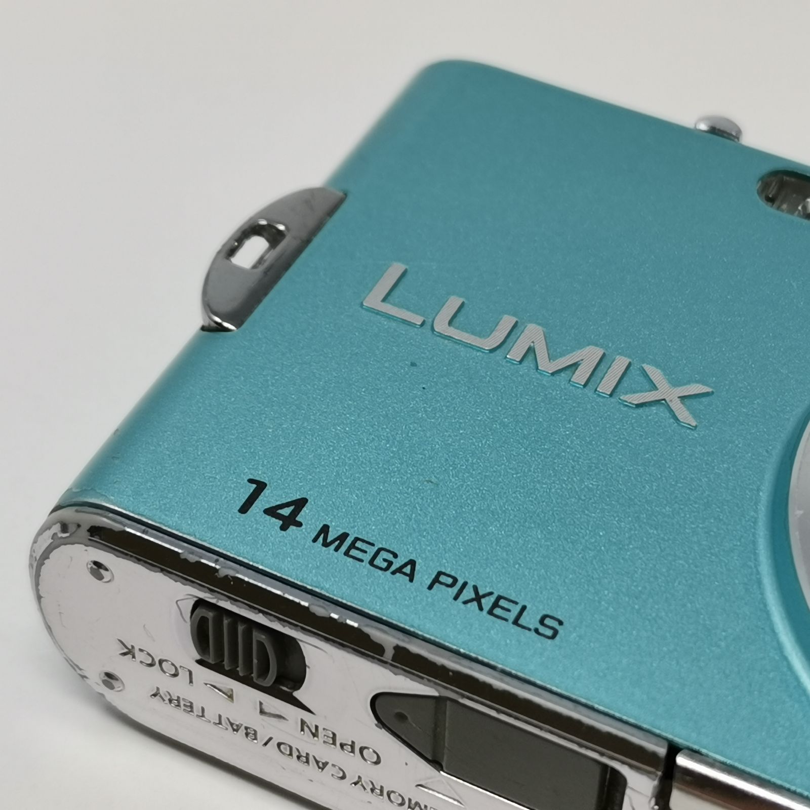 Panasonic LUMIX DMC-FX66 カメラ コンデジ 水色 動作確認済み SD