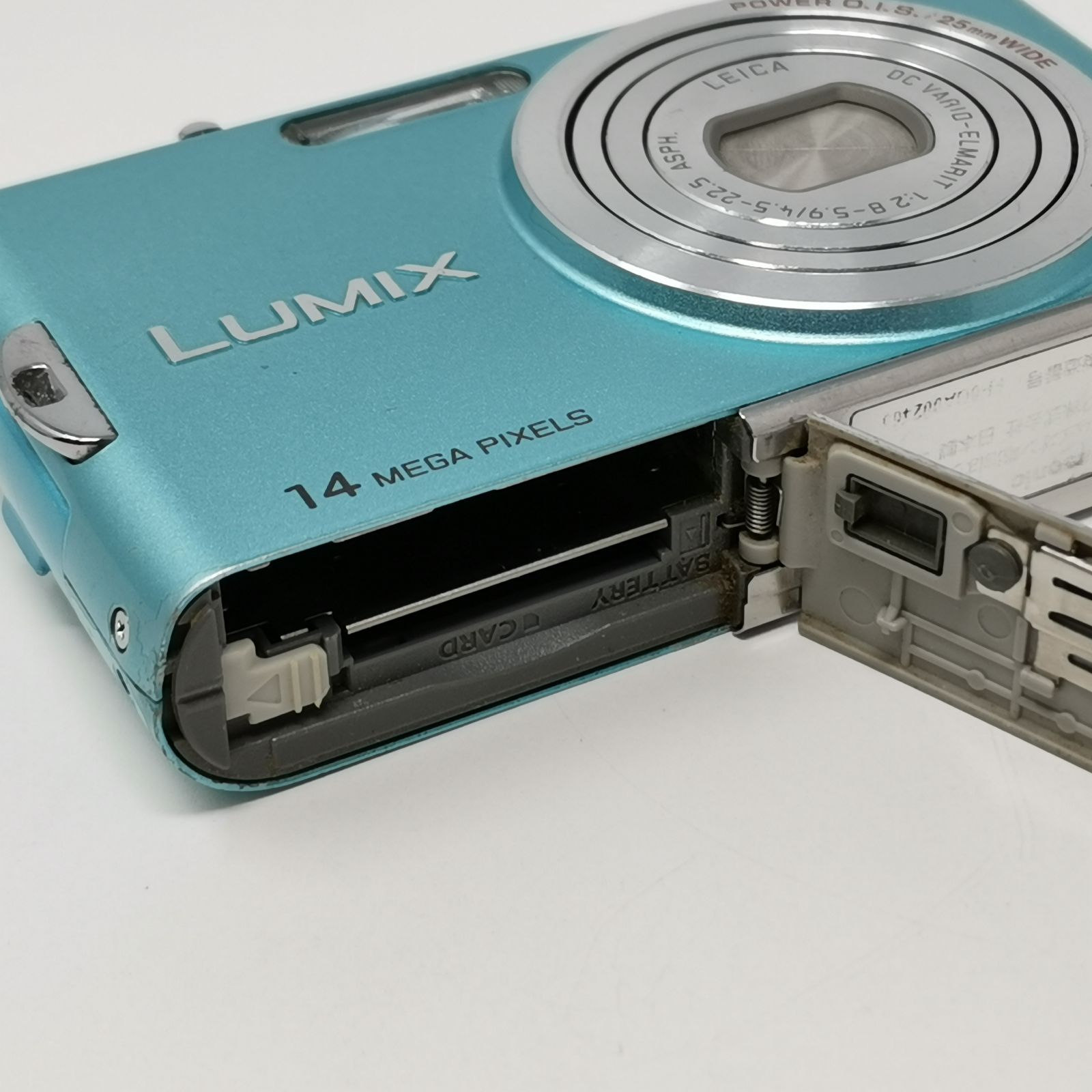 Panasonic LUMIX DMC-FX66 カメラ コンデジ 水色 動作確認済み SD