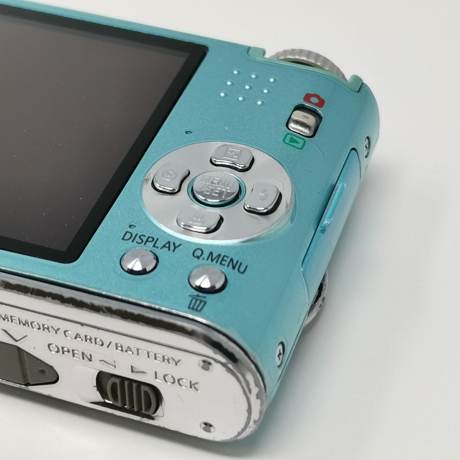 Panasonic LUMIX DMC-FX66 カメラ コンデジ 水色 動作確認済み SD