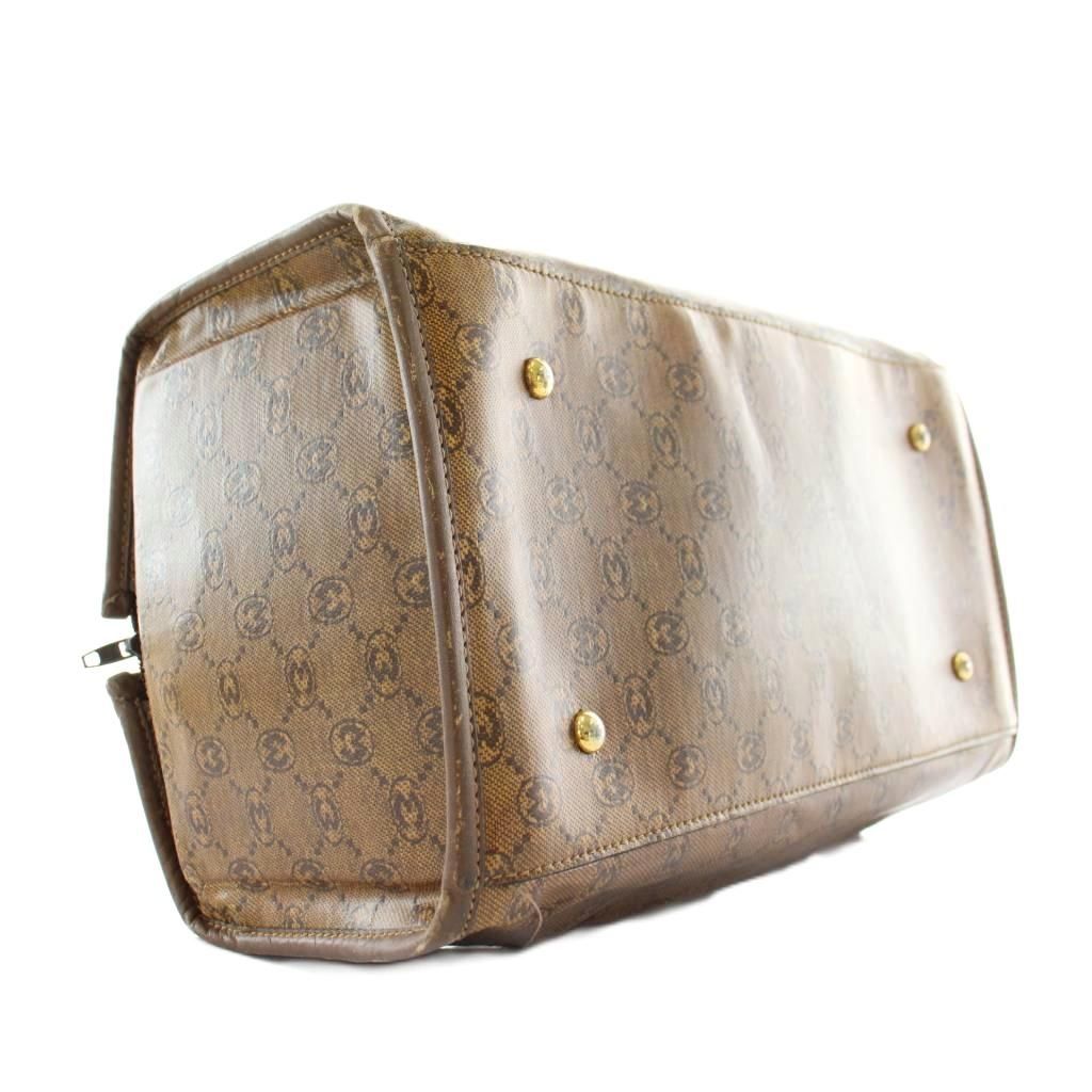 モラビト MORABITO ミニボストンバッグ ハンド レザー Mマーク柄