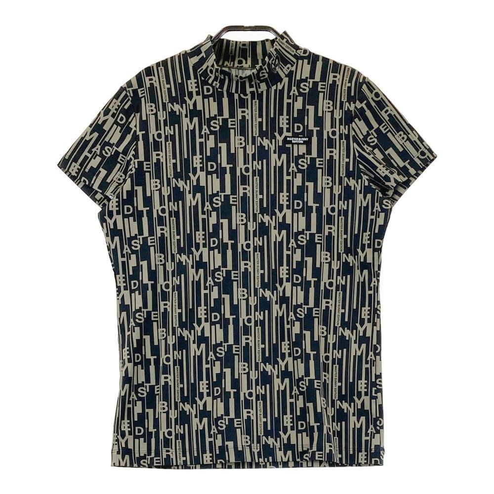 新品　マスターバニーエディション　モックネック　半袖シャツ　カットソー　総柄　2 サイズ：2 MASTER BUNNY EDITION マスターバニーエディション