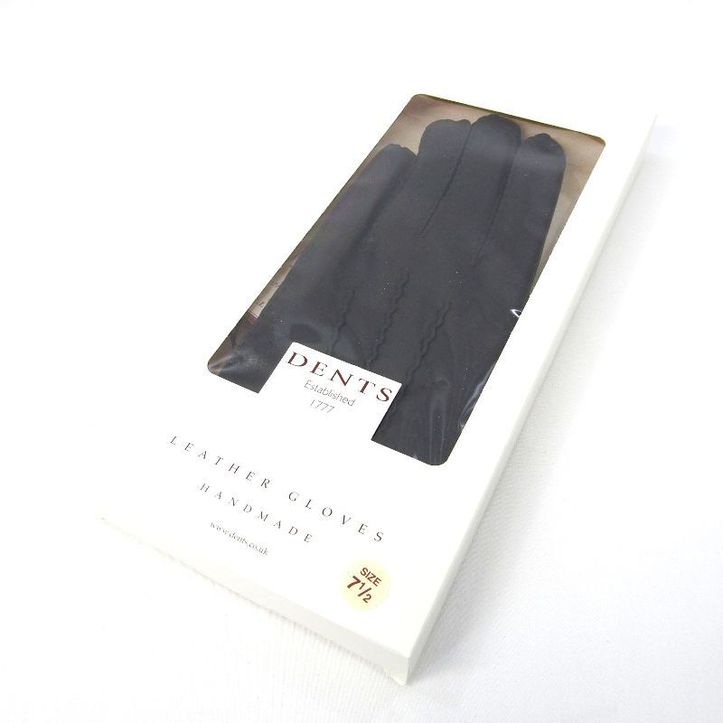 未使用 DENTS デンツ レザーグローブ 15-1535 ヘアシープ カシミア 7 1