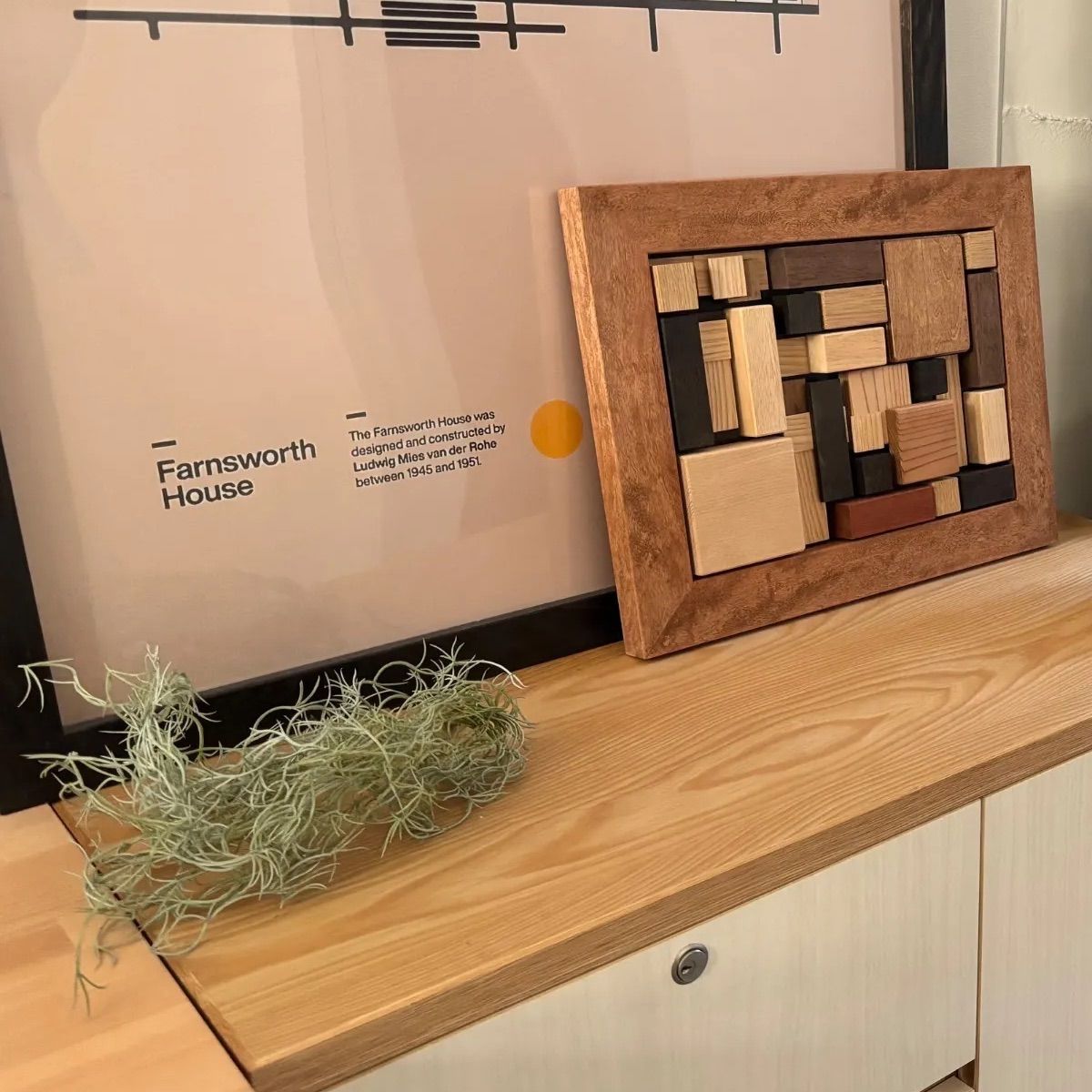  立体ウッドアート 02 ブラウン ｜壁掛け 木製インテリア ハンドメイド ジュエリーボックス 置物 インテリア小物