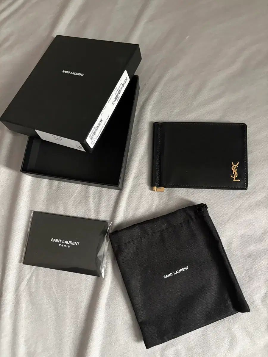 イヴ・サンローラン YSL マネークリップ ブラック ゴールド - メルカリ