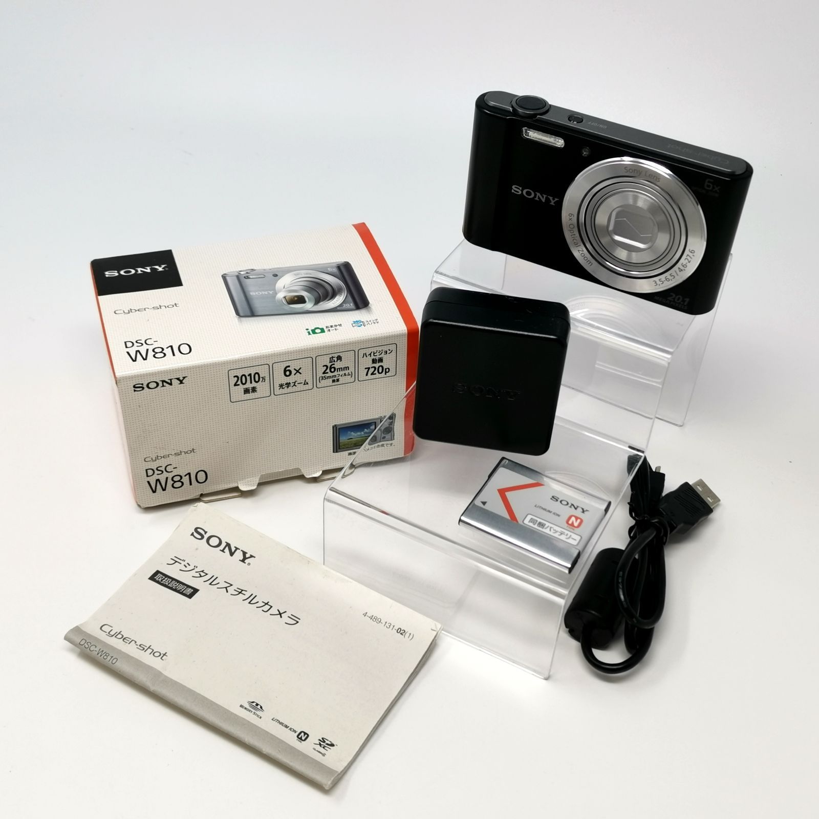 SONY Cyber-shot DSC-W810 カメラ コンデジ ブラック 動作確認済み SD