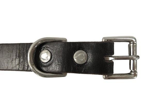 エイチティーシー HTC 2連 ピラミッドスタッズ ナローベルト レザー 本