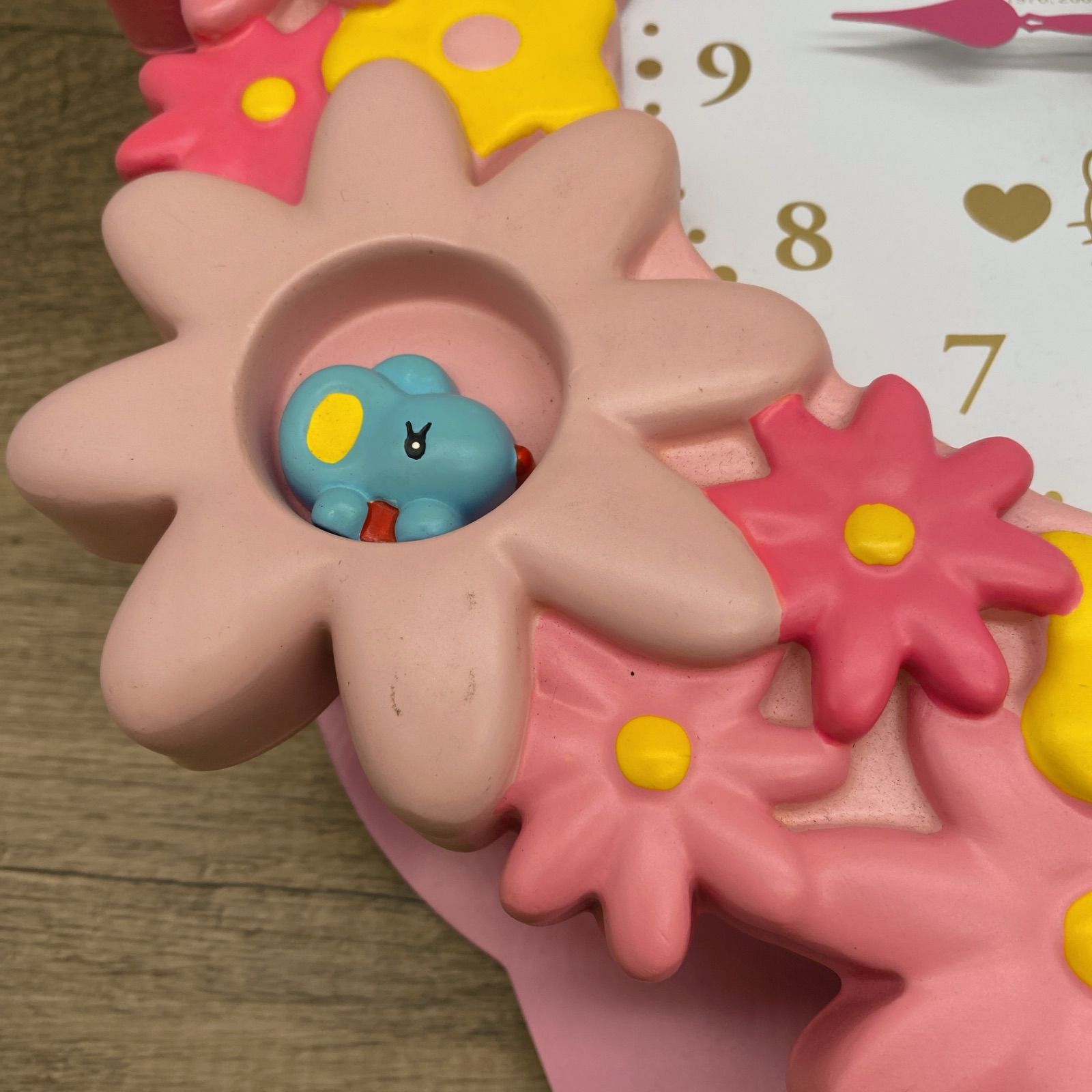 Z-0164【一部難アリ】◇ HelloKitty 振り子時計 壁掛け時計 平成レトロ