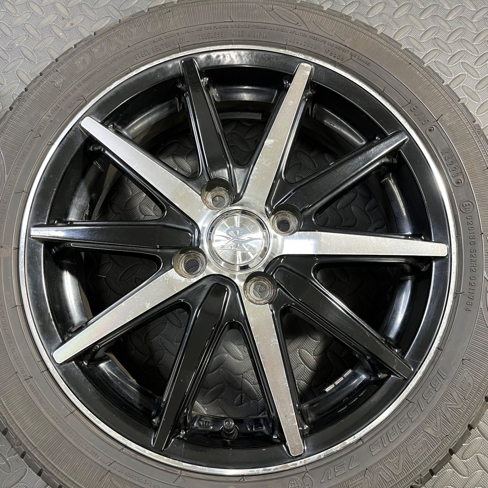 23年製 165/55R15 ダンロップ エナセーブEC300 TOPY ジーナ E2セイバー 
