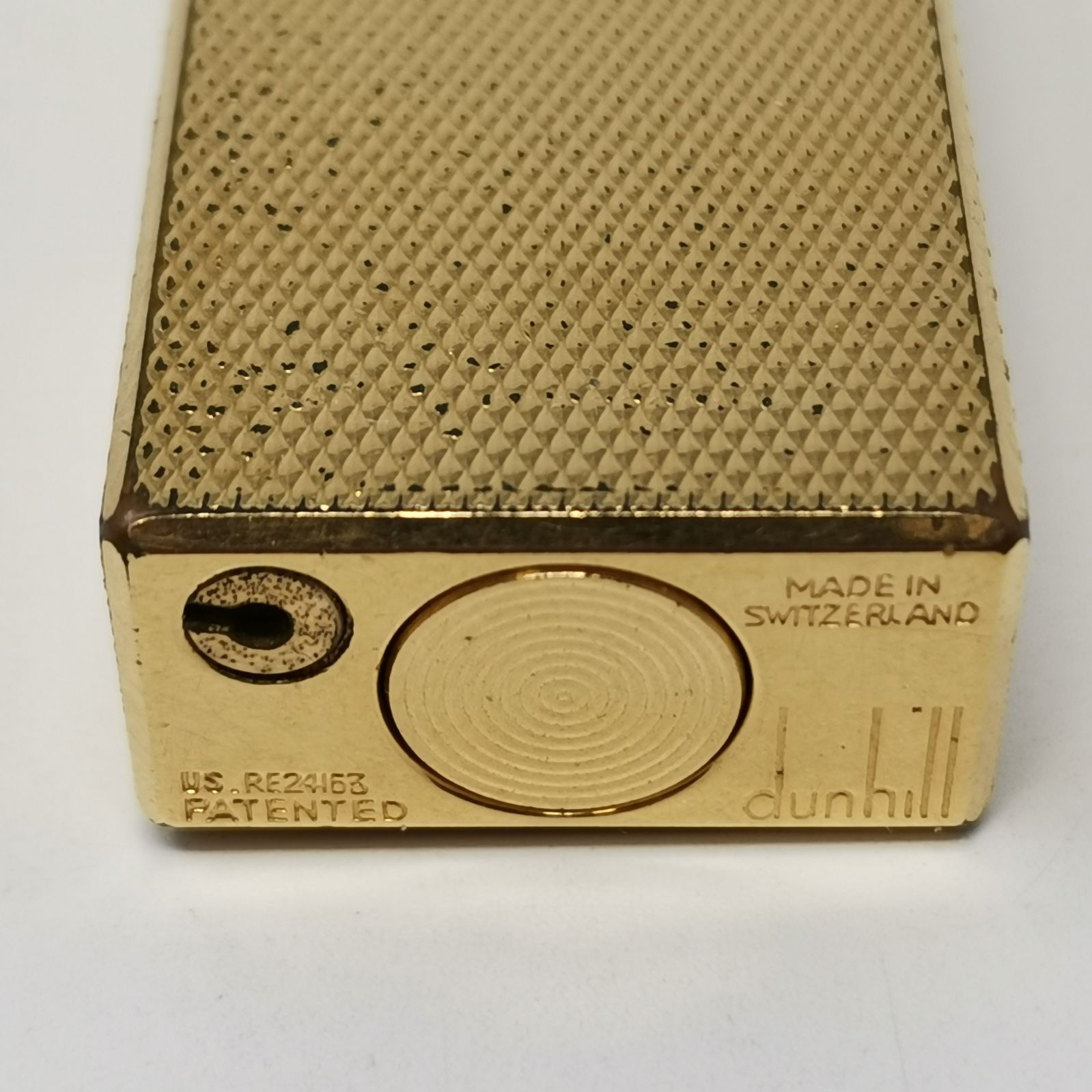 ☆dunhill ダンヒル ライター ガスライター ゴールドカラー 中古品 