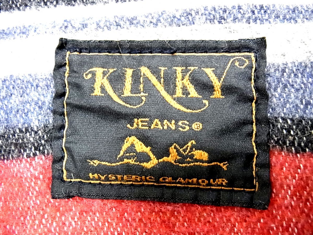 90年代◇HYSTERIC GLAMOUR KINKY JEANS ユーズド加工 デニム シャツ 
