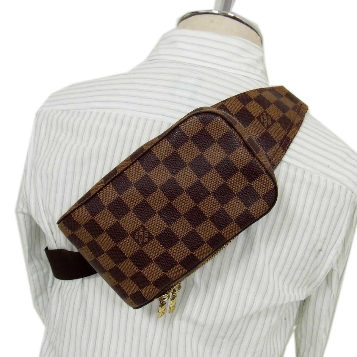 美品◇LOUIS VUITTON ダミエエベヌ ジェロニモス ショルダーバッグ