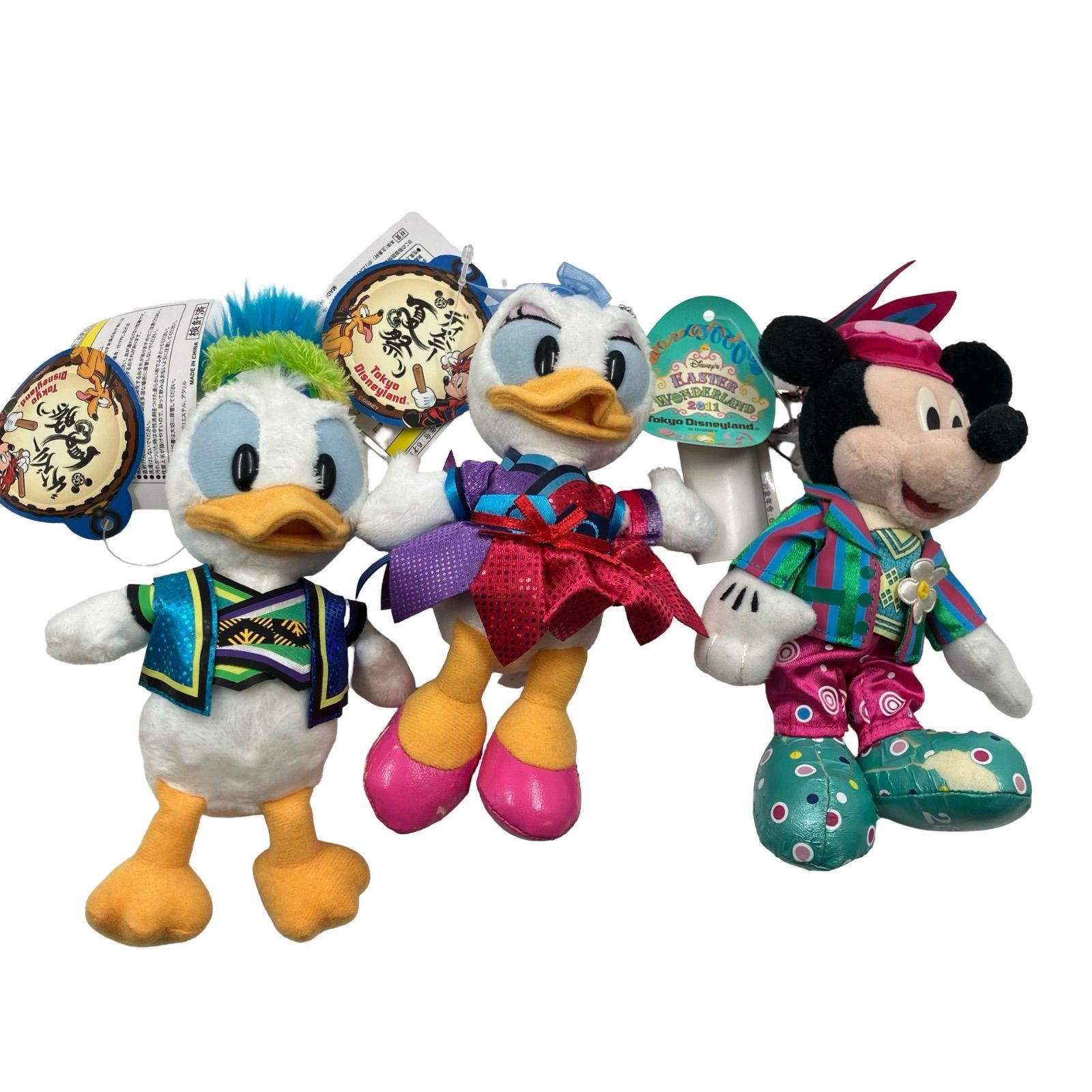 ディズニー ぬいぐるみ バッジ ミッキー デイジー ドナルド プルート