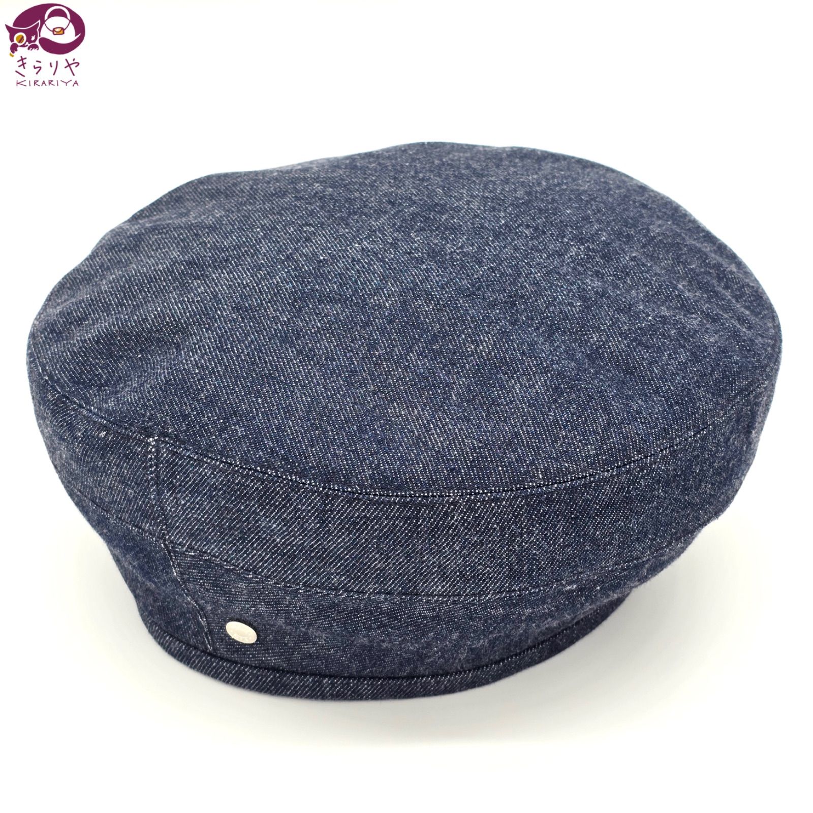 HERMES エルメス H221017N ベレー帽 サントノーレ キャップ 56 デニム