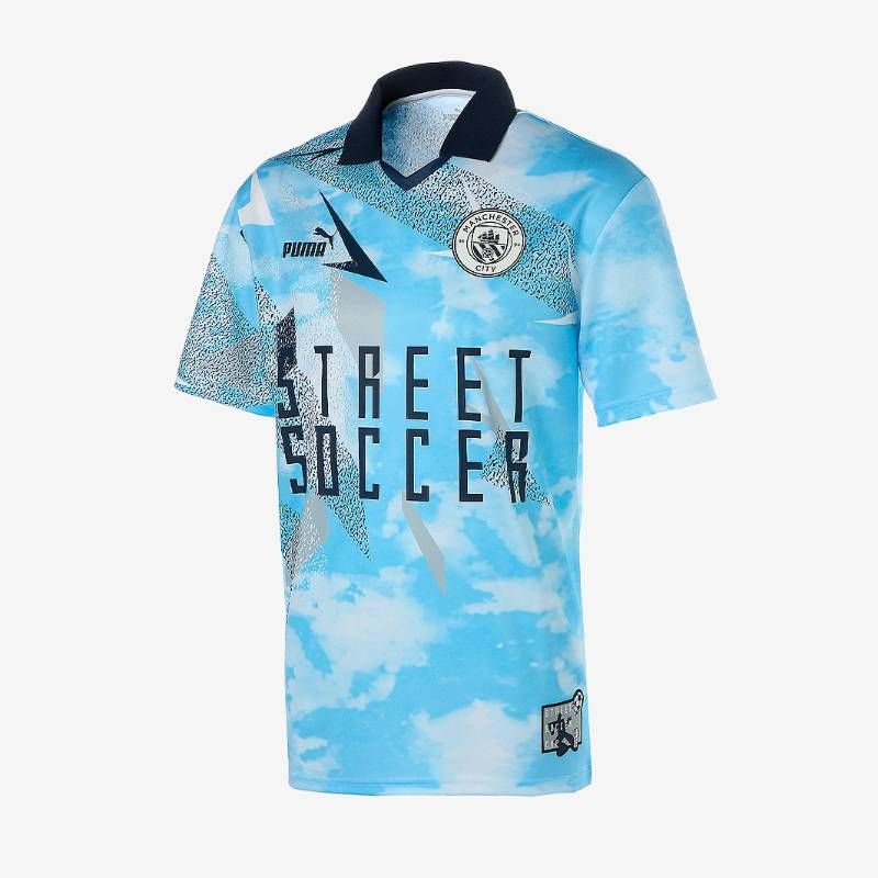 【送料無料・匿名配送】PUMA プーマ マンチェスター・シティ 21/22 ストリート サッカー Tシャツ 短パン 練習着 新品 正規品 並行輸入 日本未発売