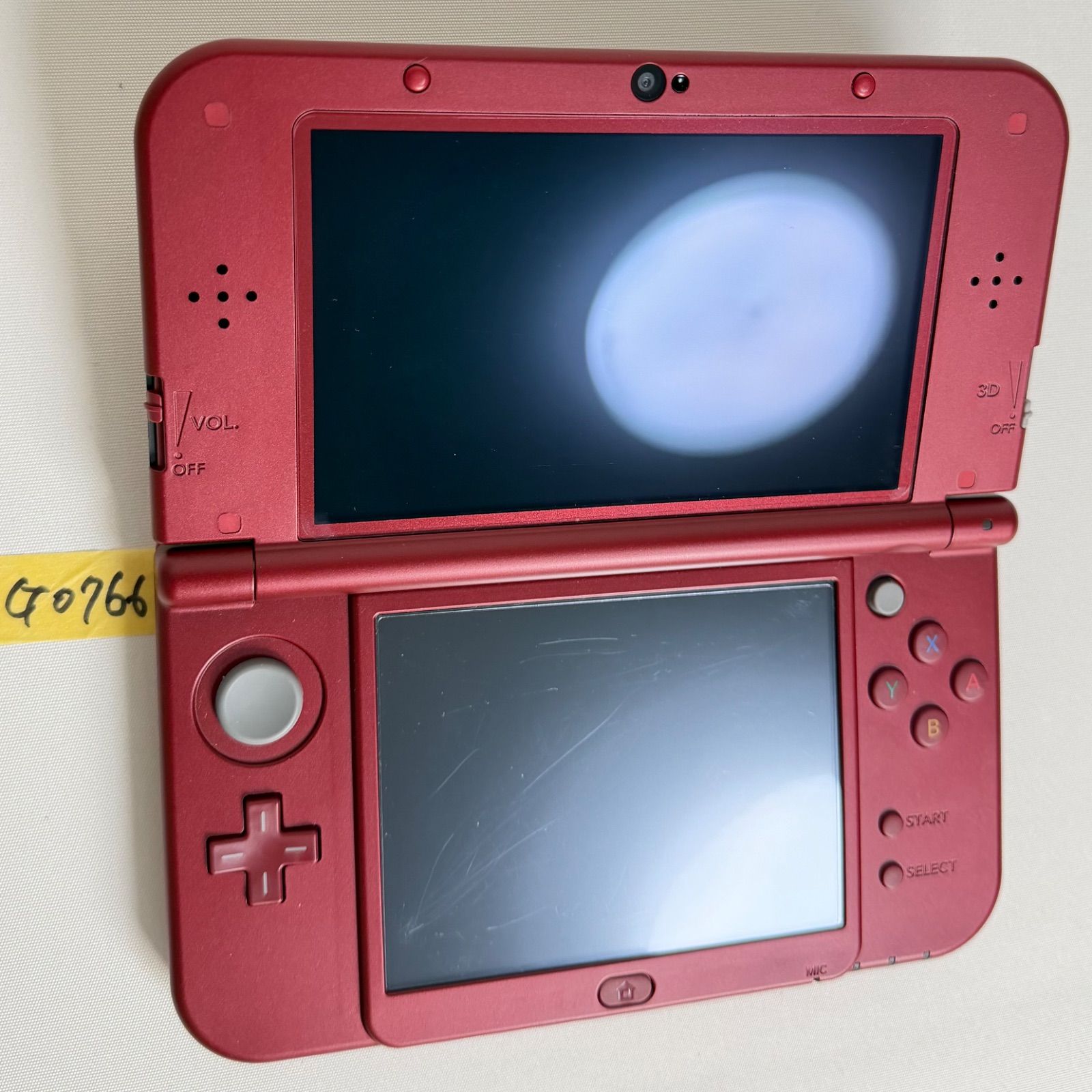 G0766】上下IPS液晶 Newニンテンドー3DS LL メタリックレッド - メルカリ