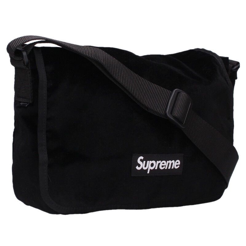 シュプリーム 25AW Velvet Small Messenger Bag ベルベット