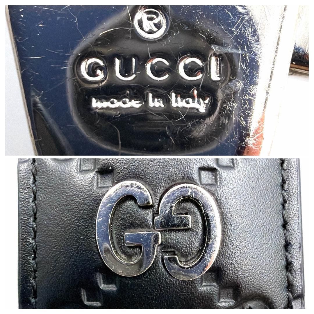 ✨️極美品✨️ グッチ GG シマ レザー キーリング レディース メンズ