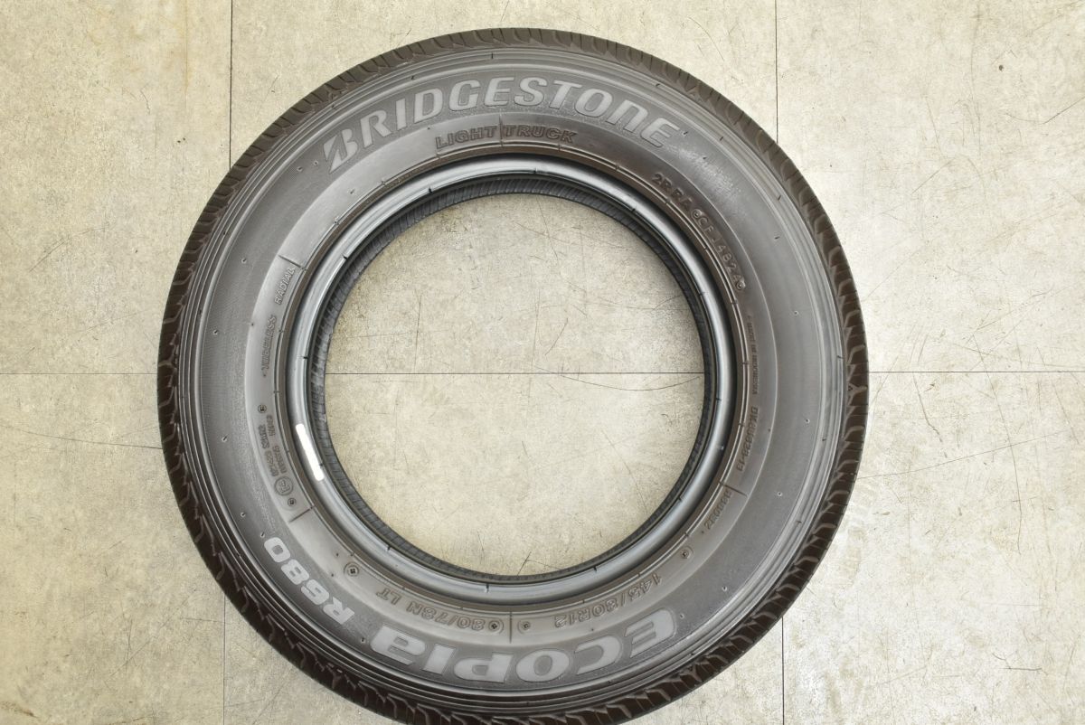 交換用に】ブリヂストン エコピア R680 145/80R12 LT 4本セット