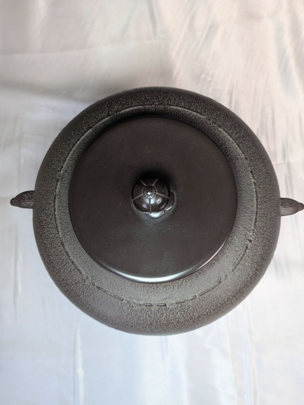 人間国宝 高橋敬典 浜松地紋 真形釜 茶釜 山形鋳物 共箱 共布 しおり