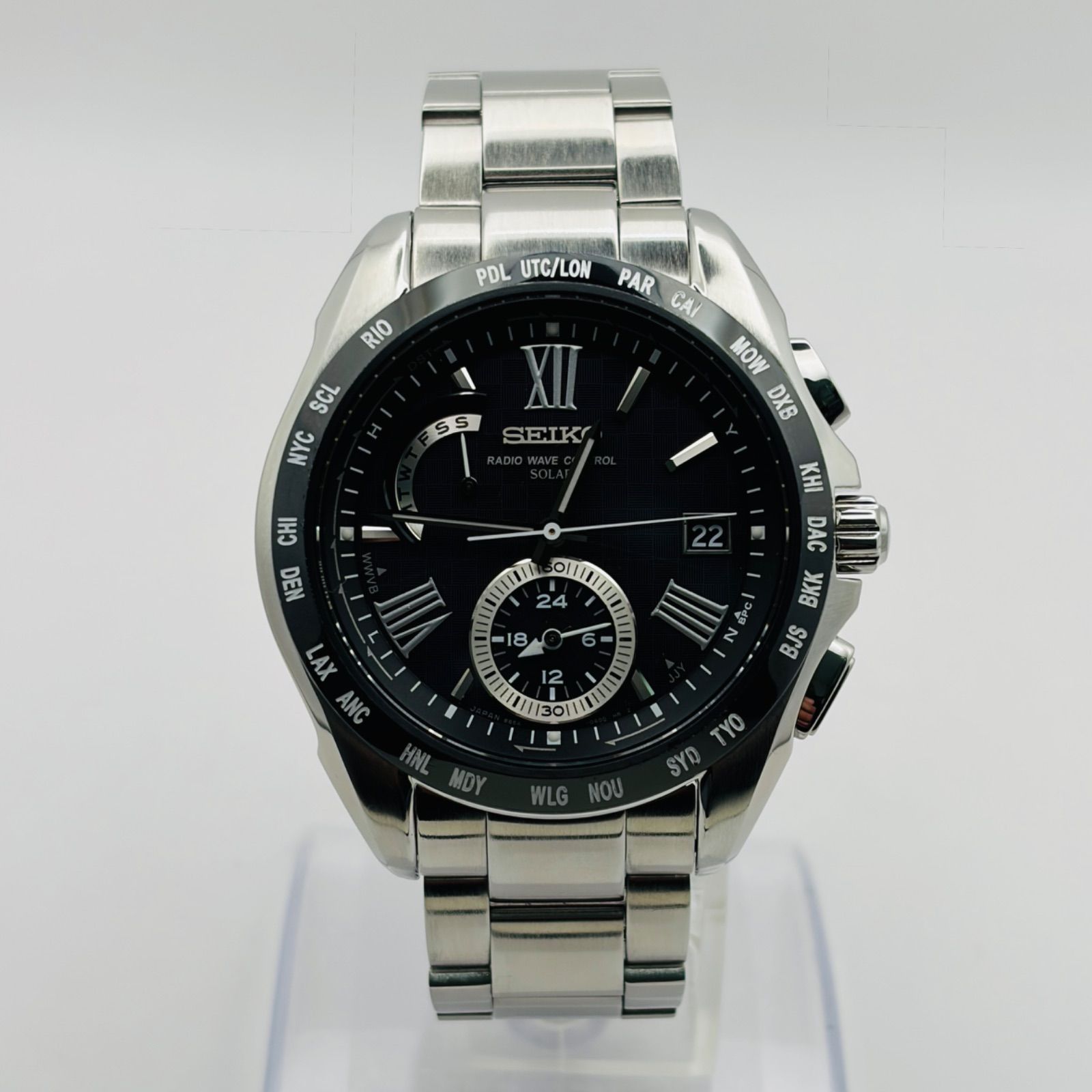 T796）美品 正常稼動 SEIKO セイコー 電波ソーラー BRIGHTZ ブライツ