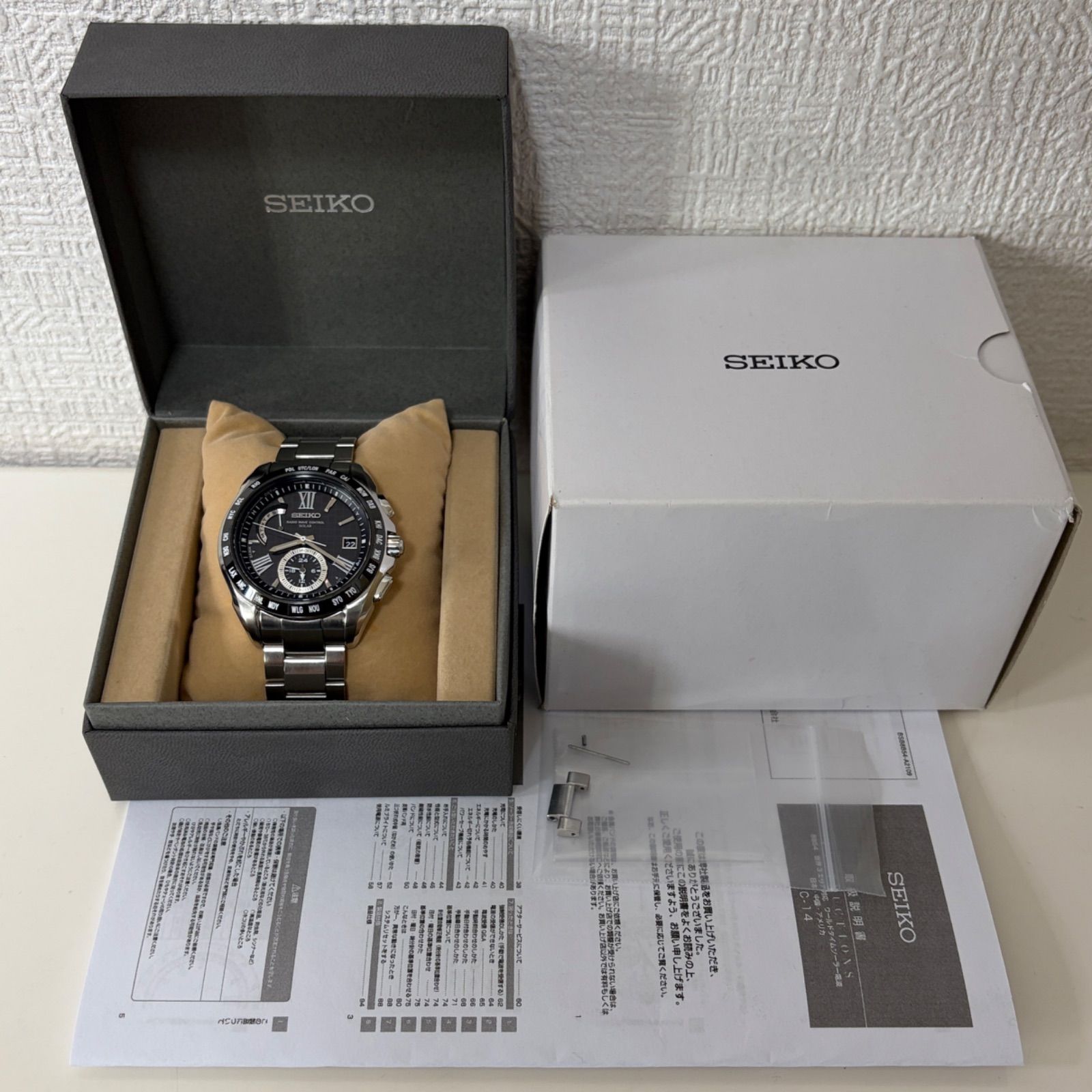 T796）美品 正常稼動 SEIKO セイコー 電波ソーラー BRIGHTZ ブライツ