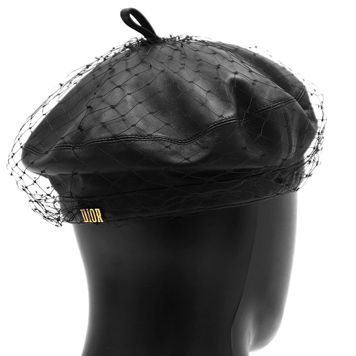 美品】Christian Dior クリスチャン・ディオール ベレー帽 美品】Christian Dior クリスチャン・ディオール ベレー帽