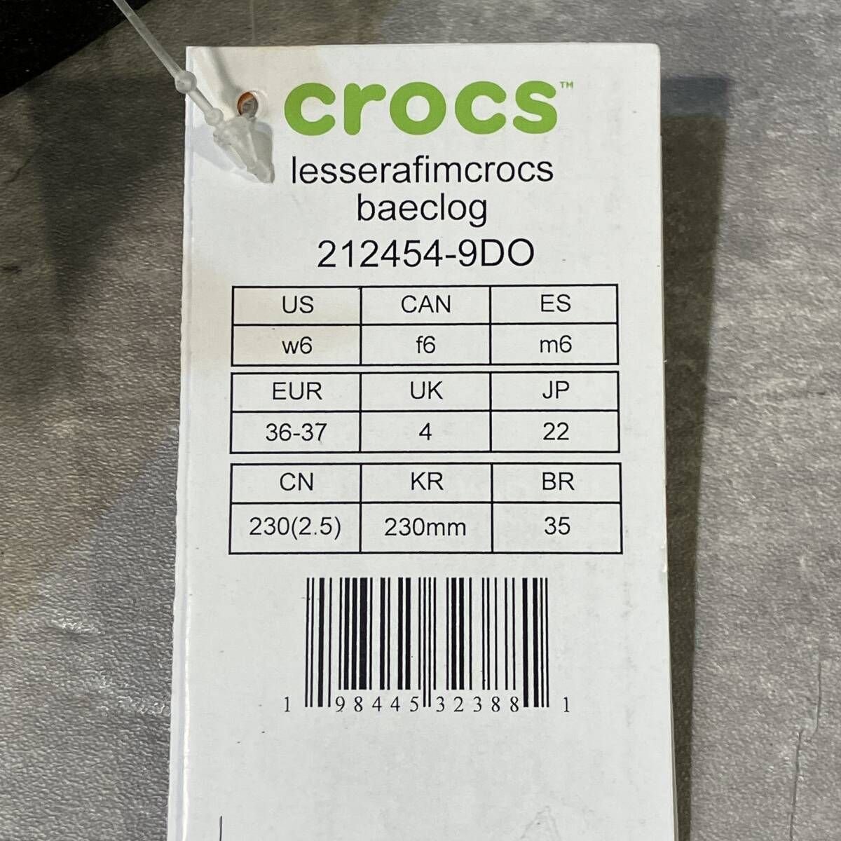 CROCS サンダル LE SSERAFIM Crocs BAE CLOG 212454-9DO サイズW6