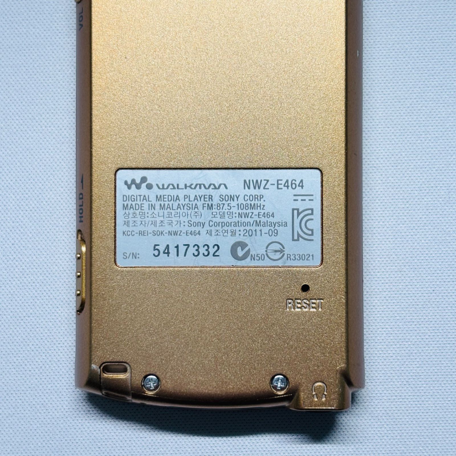 ゴールド】 SONY NWZ-E464 WALKMAN ソニー ウォークマン 動作確認済み