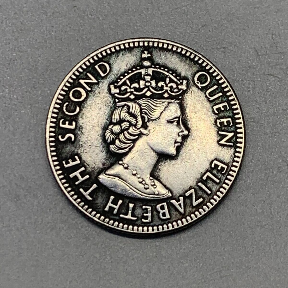 銀貨 1965年 50セント エリザベス女王 イギリス領ヴァージン諸島 貿易