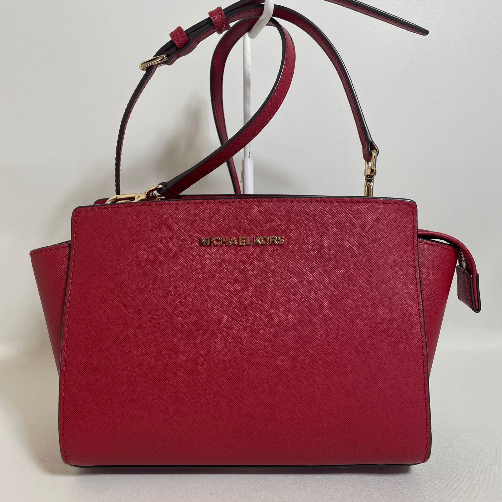 2602-71｜美品｜マイケルコース ショルダーバッグ レザー レッド 