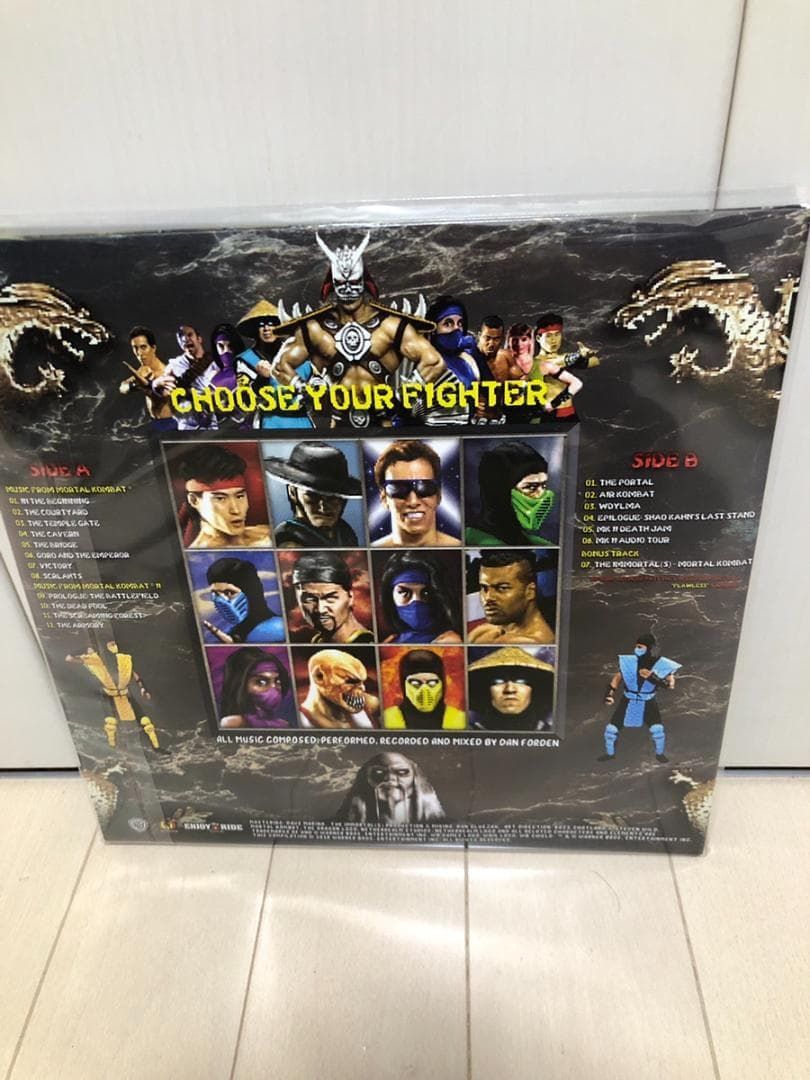 モータルコンバット 1 & 2 オリジナル サウンドトラック LP レコード