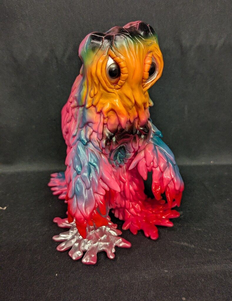 Y.MSF レトロ怪獣シリーズ ヘドラ ピンク成型/黄色/緑/赤/銀/黒塗装/黒