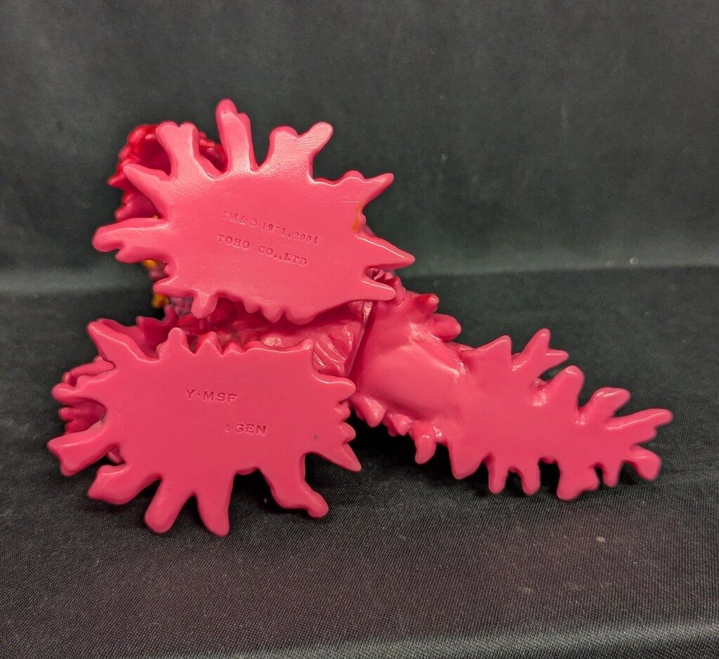 Y.MSF レトロ怪獣シリーズ ヘドラ ピンク成型/黄色/緑/赤/銀/黒塗装/黒