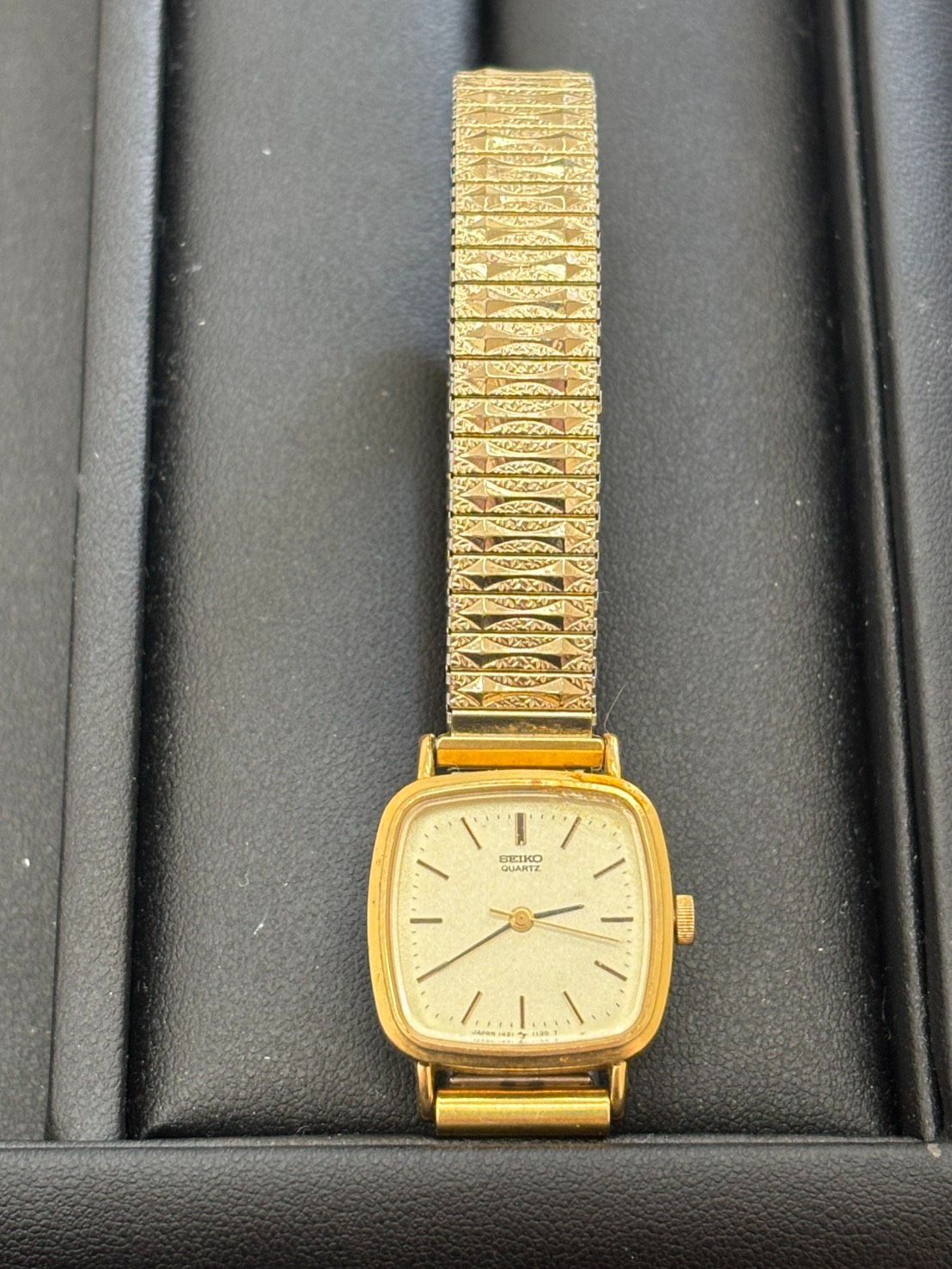 不動品】レディース SEIKO セイコー 腕時計 オクタゴン ゴールド