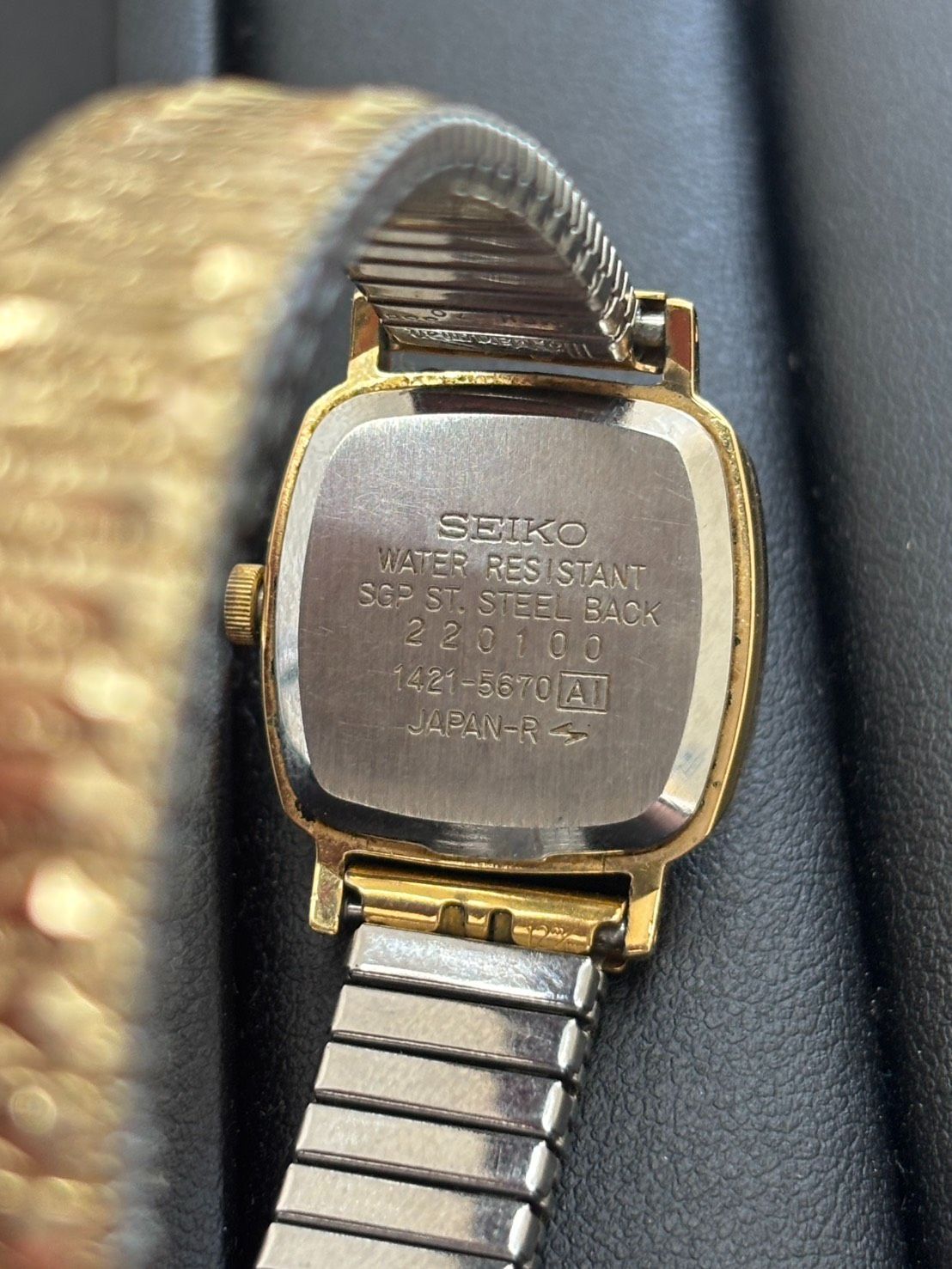 不動品】レディース SEIKO セイコー 腕時計 オクタゴン ゴールド