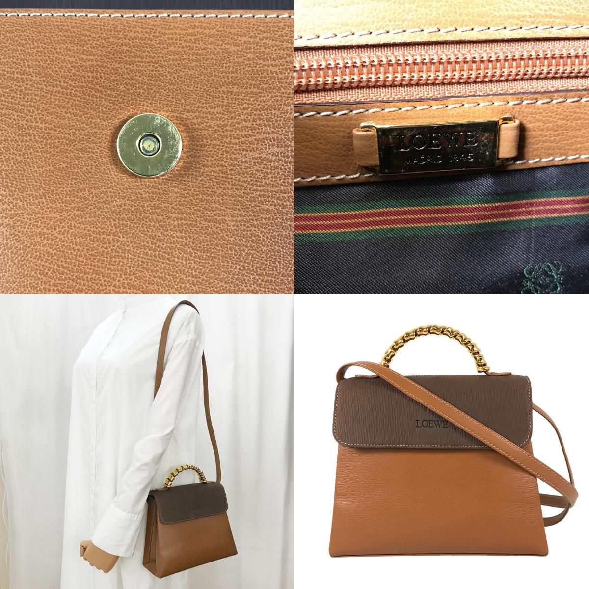 ロエベ LOEWE ベラスケス レザー ハンドバッグ se【中古】 - メルカリ