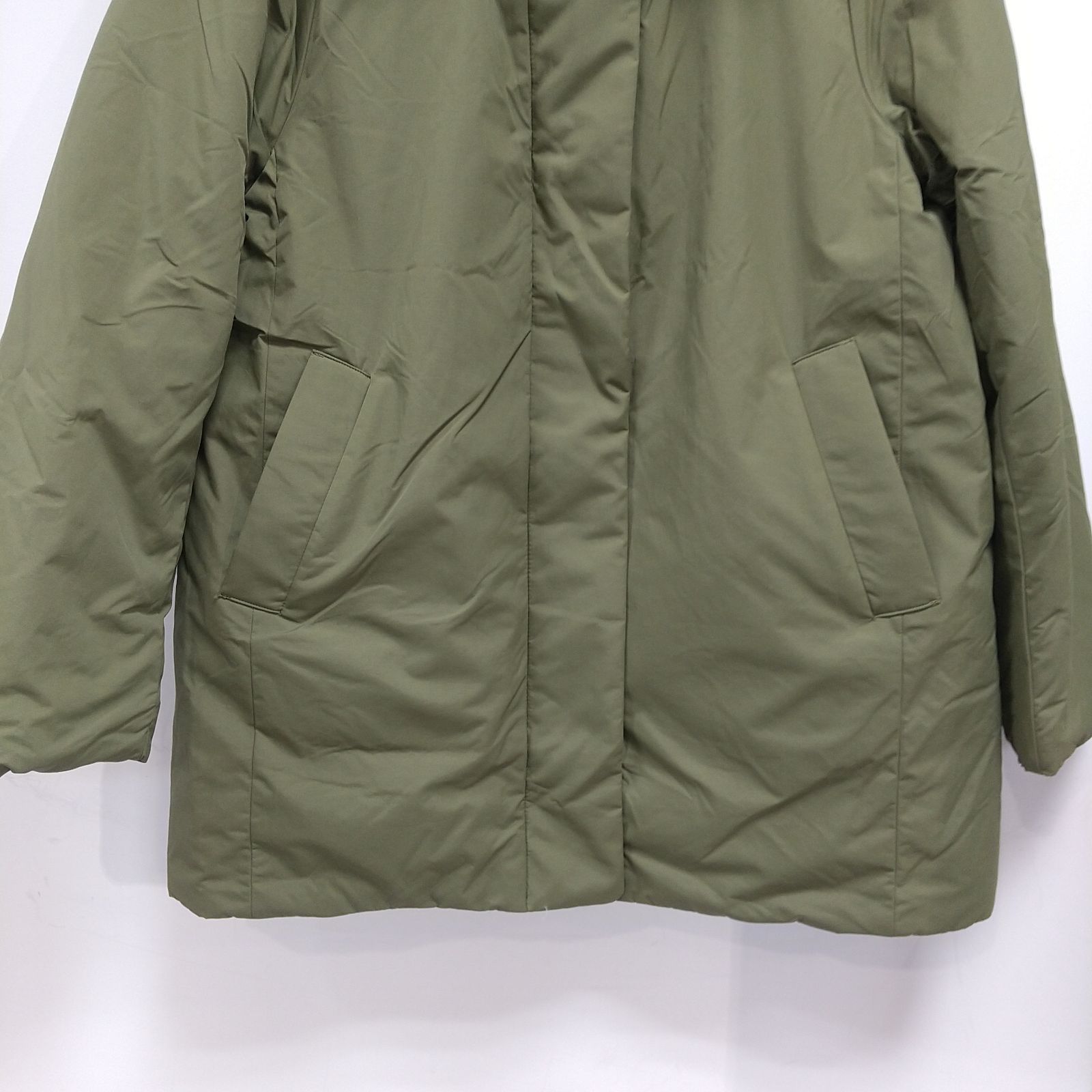 ks225◇UNIQLO ダウンジャケット (S) グリーン オリーブグリーン 