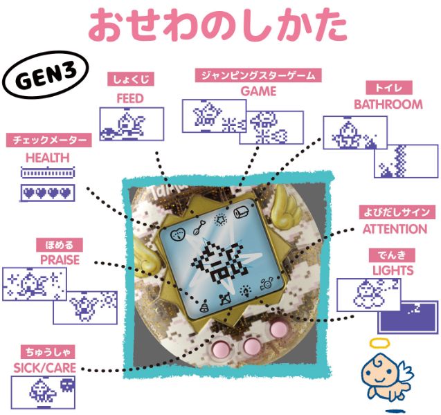 Original Tamagotchi Celebration Reflection たまごっち セレブ