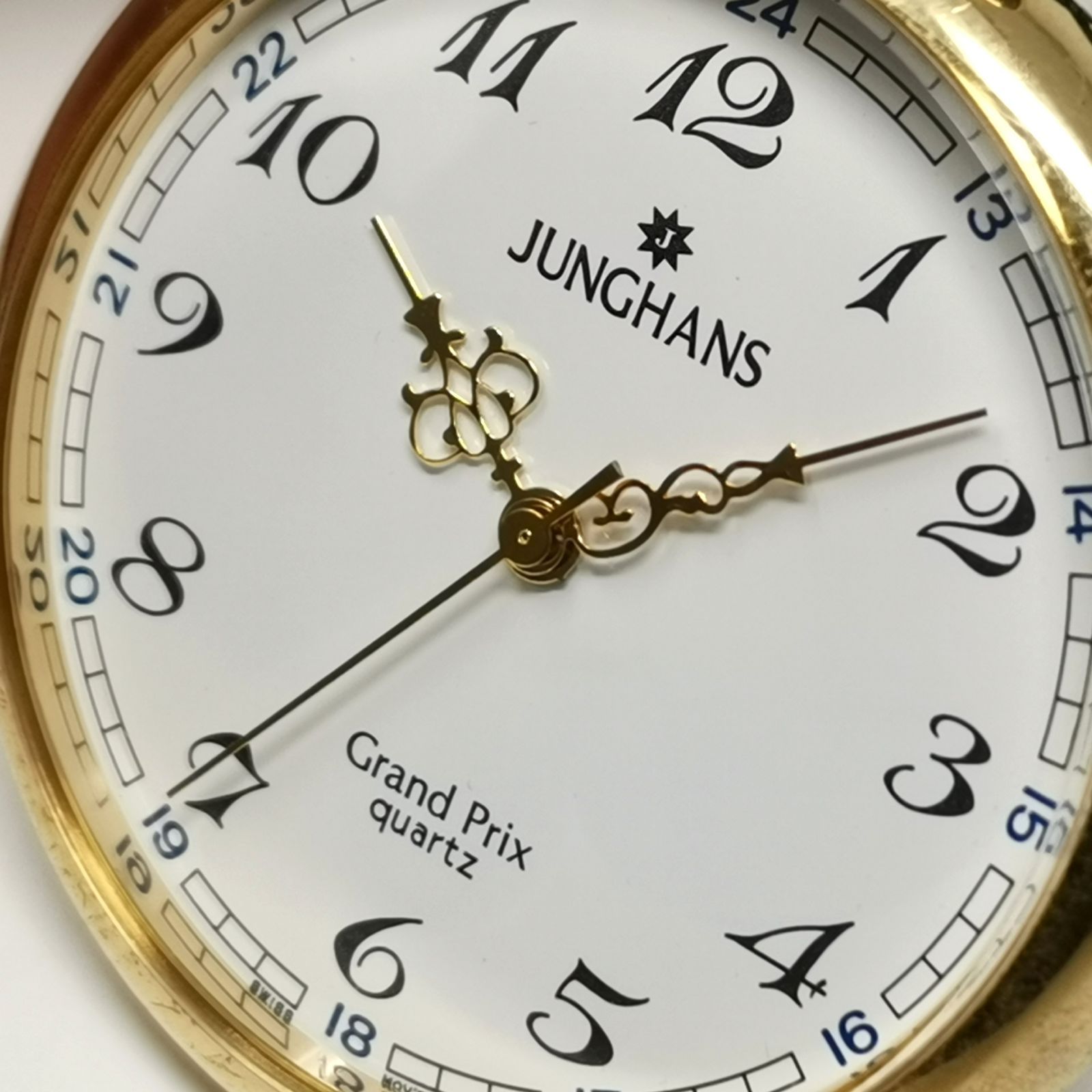 JUNGHANS ユンハンス GRAND-PRIX グランプリクオーツ 懐中時計 文字盤 